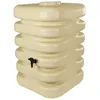 Image de RÃ©cupÃ©rateur Ã  eau cubique 350 litres beige 60 x 60 x hauteur 120 cm complet avec kit raccord