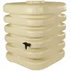 Image de RÃ©cupÃ©rateur d'eau de pluie Cubique 1000 L + Kit raccord chÃ©neau - Beige - BelliJardin