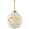 Image de DÃ©coration de sapin Ã  suspendre blanche joyeux noÃ«l