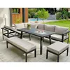 Image de Ensemble Repas De Jardin 9 Places En Aluminium Antalya
