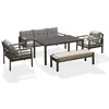 Image de Salon De Jardin Bas Cayenne Aluminium Anthracite Dcb Garden 7 Personnes