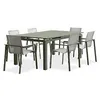 Image de Ensemble Repas De Jardin 6 Places En Aluminium Kaki