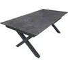 Image de Table De Jardin En Aluminium Et Plateau En CÃ©ramique Avec Rallonge Automatique Floride