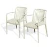 Image de Lot De 2 Fauteuils De Jardin Empilables En PolypropylÃ¨ne