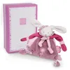 Image de Doudou Doudou Et Compagnie Cerise Le Lapin Attache Tetine Rose Plat Dc2701