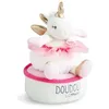 Image de Doudou Et Compagnie - Doudou Licorne Boite A Musique Tournante 17cms Dc3316
