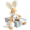 Image de Doudou Pantin Lapin De Sucre Blanc - Doudou Et Compagnie