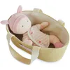 Image de Poupon De Doudou Rose Avec Couffin