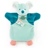Image de Marionnette Ã Main Souris Verte 25 Cm De Doudou Et Compagnie