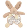 Image de Doudou Plat Lapin Beige Sable Lapin Doudou 18 Cm - Doudou Et Compagnie