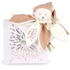 Image de Doudou plat pÃ©tales Ours Rose 25 cm