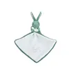 Image de Doudou Lapin Mouchoir 10 Cm Vert Sauge - Doudou Et Compagnie