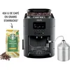 Image de Machine Ã  cafÃ© Krups YY4539FD essential grise avec mousseur + un paquet cafÃ© starbuck