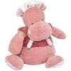 Image de Peluche hippopotame BABY NAT ZoÃ© - Rose poudrÃ©, taille moyenne assise