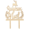 Image de Décor de gâteau en bois Cake Topper Joyeux Noël
