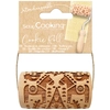 Image de Mini Rouleau à pâtisserie en bois 7 x ø 3,8 cm Empreinte Décoration de Noël