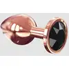 Image de Plug Anal Métal Diamant Noir M