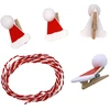 Image de Pince à linge Bonnet de noël 10 pc