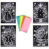 Image de Feuille cartonné A4 thème de Noël + gommettes