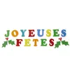 Image de DÃ©coration de NoÃ«l vitrostatique Joyeuses FÃªtes gelly 23 pcs