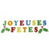Image de Décoration de Noël vitrostatique Joyeuses Fêtes gelly 23 pcs