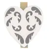 Image de Pinces - Coeurs blancs x 6 pces - h. 5 cm