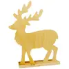 Image de Cerf en bois à poser - 20 x 16,5 x 5 cm