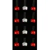 Image de Lot de 12 grelots brillants - Rouge et argent