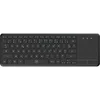 Image de - Clavier - for Smart TV - avec pavé tactile - sans fil - 2.4 GHz - AZERTY - Français - commutateur : interrupteurs en ciseaux - noir - boîte en occasion ou reconditionné