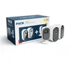 Image de ARLO ModÃ¨le du produit : Pack SÃ©curitÃ© Essential : 2 CamÃ©ras ExtÃ©rieures 2K + 1 CamÃ©ra IntÃ©rieure 2K