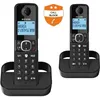 Image de Alcatel F860 Duo - TÃ©lÃ©phone sans fil avec ID d'appelant - (confÃ©rence) Ã  trois capacitÃ© d'appel - noir + combinÃ© supplÃ©mentaire