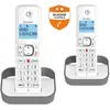 Image de Alcatel Classic F860 Duo - TÃ©lÃ©phone sans fil avec ID d'appelant - (confÃ©rence) Ã  trois capacitÃ© d'appel - gris + combinÃ© supplÃ©mentaire