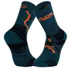 Image de Chaussettes de randonnée BV SPORT SOCQUETTE TREK GR ''HAUTE - POLYAMIDE'' GR20 (VERT/ORANGE)