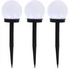 Image de Lot De 3 Balises Led Solaires, Led Rvb, LumiÃ¨re Multi-Colore, 8h D'autonomie
