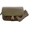 Image de Mini-Sacoche Chabrand Toile Enduite Cuir 85056470 - Olive