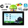 Image de Tablette 7' Android 6.0 1.2 Ghz Compacte WiFi et Bluetooth HD 20 Go Noire YONIS