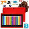 Image de Tablette Tactile Android 4.4 Kitkat 7 Pouces Dual Core 8Go Dual Cam Flash Rouge - YONIS