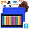 Image de Tablette Tactile Android 4.4 Kitkat 7 Pouces Dual Core 12Go Dual Cam Flash Bleue - YONIS