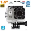 Image de Mini CamÃ©ra Sport HD 1080P Ãtanche 30M Ãcran Photos VidÃ©o Angle 140Â° Argent 4 Go YONIS