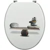 Image de Abattant Wc Mdf Spirit Gris - CharniÃ¨res Inox