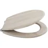 Image de Abattant Wc - MDF - Style Parquet Clair - CharniÃ¨res inox SPIRELLA