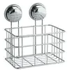 Image de MSV Etag?re Panier de douche ? ventouses Acier Chrom?