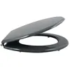 Image de Abattant Wc Mdf ClÃ©o Gris Anthracite - CharniÃ¨res Inox