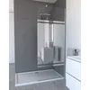 Image de Paroi de Douche Ã  l'italienne en verre AURLANE Parma 2 80cm + Bande Miroir