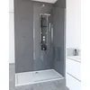 Image de Paroi de Douche Ã  l'italienne en verre AURLANE Parma 2 Transparente 90x200cm