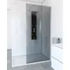 Image de Paroi de Douche Ã  l'italienne en verre AURLANE Parma 2 FumÃ© 90cm