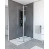 Image de Volet pivotant pour paroi de douche fixe - 40x200cm - Verre transparent 6mm - Profile ChromÃ©
