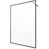 Image de Paroi de Douche 140x200 cm - Cadre et Bras Aluminium NOIR MAT - DARK CONTOURING