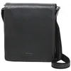Image de Besace Katana A4 Ã  bandouliÃ¨re en cuir de Vachette grainÃ© K 69304 - Noir