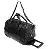 Image de Sac de Voyage Trolley Katana en Cuir de Vachette Gras K 33157 - Noir